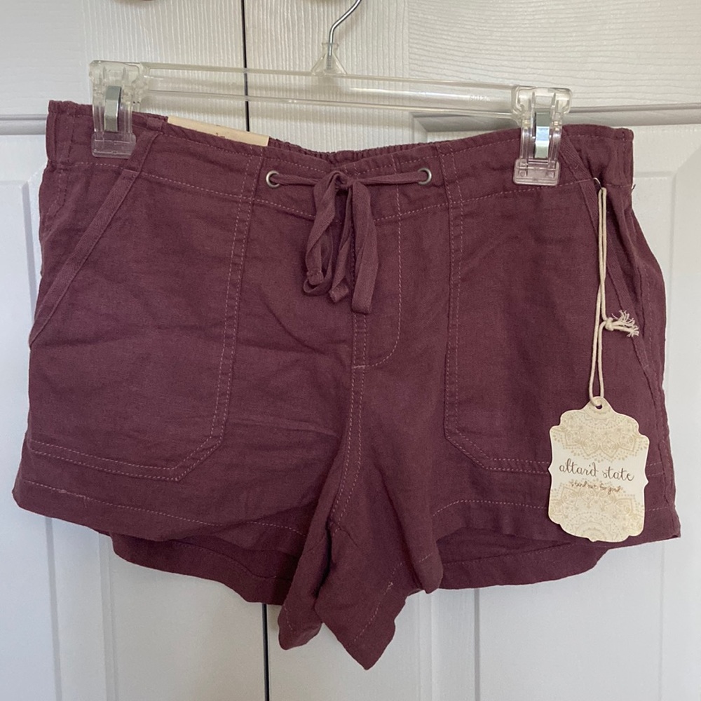 New! Altar’d State Maroon shorts